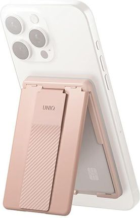 Uniq Heldro Id Magnetyczny Portfel Z Podpórką I Opaską Różowy Blush Pink