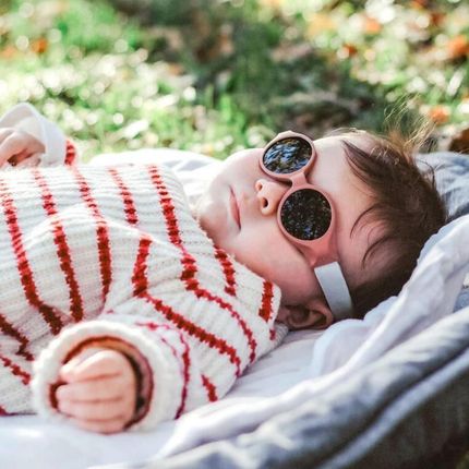 Beaba Okulary przeciwsłoneczne dla dzieci z elastyczną opaską 0-9 miesięcy Glee - Terracota ® KUP TERAZ