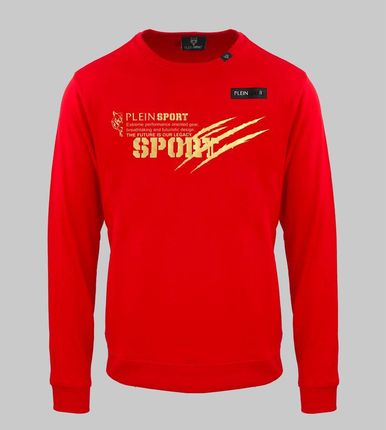 Bluza marki Plein Sport model FIPSG60 kolor Czerwony. Odzież męska. Sezon: Cały rok
