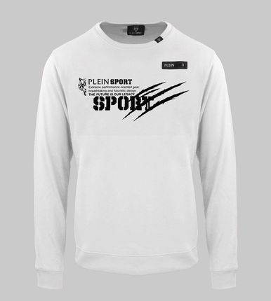 Bluza marki Plein Sport model FIPSG60 kolor Biały. Odzież męska. Sezon: Cały rok