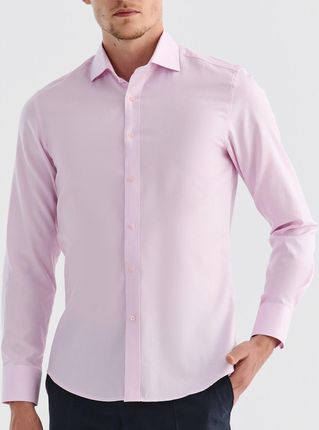 Różowa koszula męska Slim długi rękaw Pako Lorente roz. 41-42/164-170