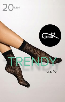 GATTA TRENDY SOCKS wz.10 Skarpetki 20 DEN Nero / UNI