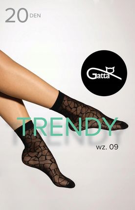 GATTA TRENDY SOCKS wz.09 Skarpetki 20 DEN Nero / UNI