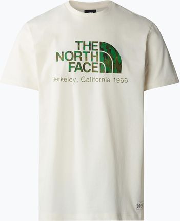 Koszulka męska The North Face Berkeley California white dune/optic emeral | WYSYŁKA W 24H | 30 DNI NA ZWROT