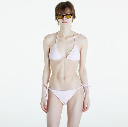 Daily Paper Reya Monogram Bikini Top Ice Pink