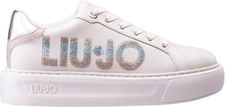 Liu Jo Women's White Leather sneakers - Liu Jo - Obuwie damskie Półbuty 