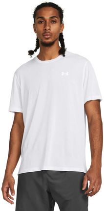 Męska koszulka do biegania Under Armour UA Streaker Splatter SS - biała