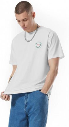 Męski t-shirt z nadrukiem Prosto Plox - biały