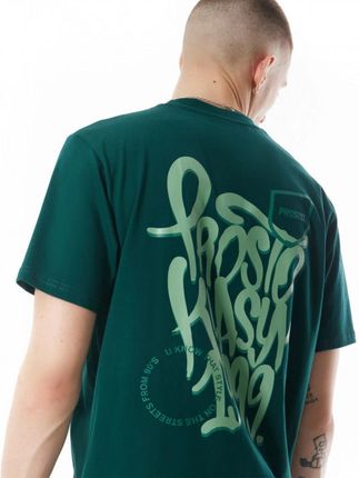 Męski t-shirt z nadrukiem Prosto Plox - zielony