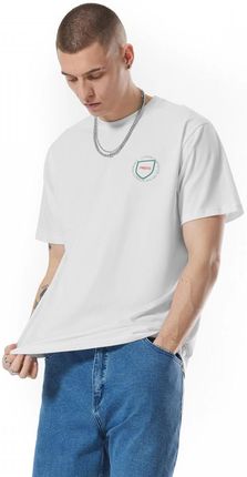 Męski t-shirt z nadrukiem Prosto Plox - biały