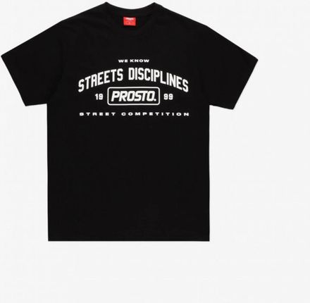 Męski t-shirt z nadrukiem Prosto Snorpy  - czarny