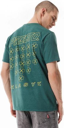 Męski t-shirt z nadrukiem Prosto Palmar - zielony