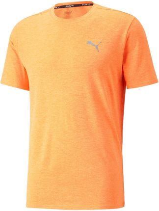 Koszulka męska Puma RUN FAVORITE HEATHER pomarańczowa 52315122