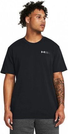 Męski t-shirt z nadrukiem Under Armour UA HW LC Logo Repeat SS - czarny