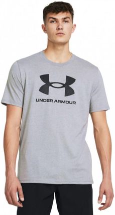 Męski t-shirt z nadrukiem Under Armour UA Sportstyle Logo Update SS - szary