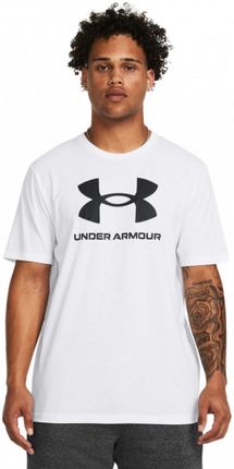 Męski t-shirt z nadrukiem Under Armour UA Sportstyle Logo Update SS - biały