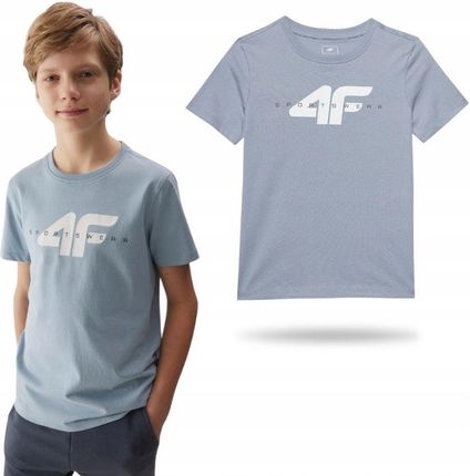 Koszulka Chłopięca 4F Dziecięca T-shirt Sportowa Na Co Dzień