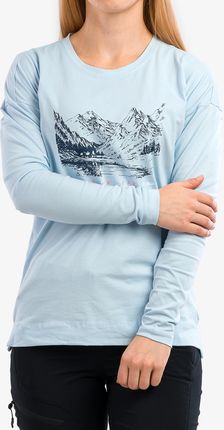 Bluza bez kaptura damska CMP Bloom T-Shirt LS - cristall blue