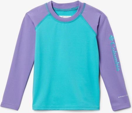 Bluza dziecięca Columbia Sandy Shores Long Sleeve Sunguard - geyser/paisley purple