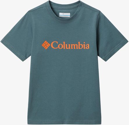 Koszulka dziecięca Columbia Basin Ridge SS Graphic Tee - metal/bright orange csc