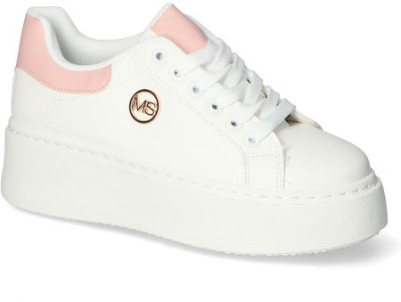 Sneakersy TL249-9-16 Białe/Jasny róż