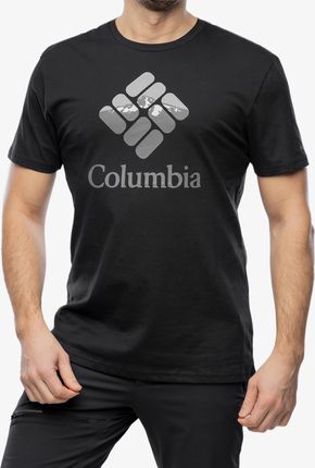 Koszulka z nadrukiem Columbia Rapid Ridge Graphic Tee - black/hood nightscape