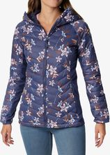 Kurtka ocieplana damska Columbia Powder Pass Hooded Jacket - nocturnal tiger lilies print