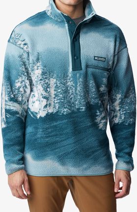 Bluza polarowa męska Columbia Helvetia Half Snap Fleece - night wave solar ski/wave/blue