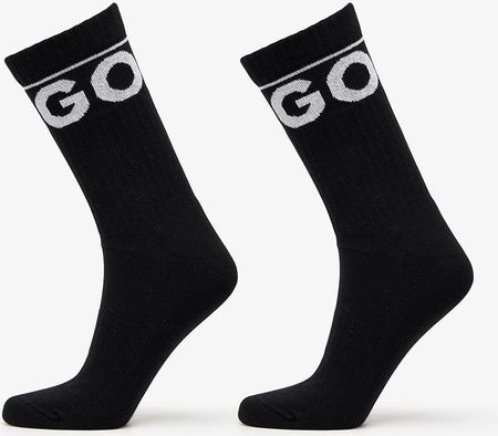 Hugo Boss Qs Rib Iconic Socks Cc 2-Pack Black
