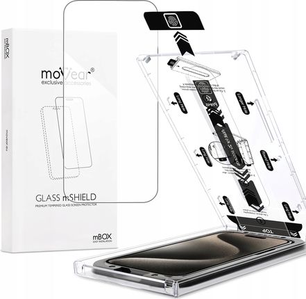 Movear Szkło Hartowane Na Iphone 15 Pro Premium Do Etui Aplikator Mbox