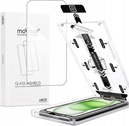 Movear Szkło Hartowane Na Iphone 15 Pro Max Plus Do Etui Aplikator Mbox