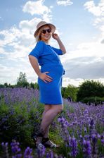 Odzież Dla Mam Sukienka Ciążowa I Do Karmienia Blue Kimono Dress