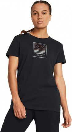 Damski t-shirt z nadrukiem Under Armour UA Box Wdmk Originators SS - czarny