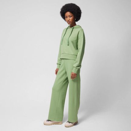 Damskie spodnie dresowe Outhorn OTHWSS24TTROF707 - zielone