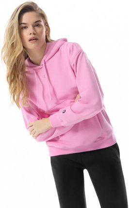 Damska bluza dresowa nierozpinana z kapturem Champion Legacy Hooded Sweatshirt - różowa