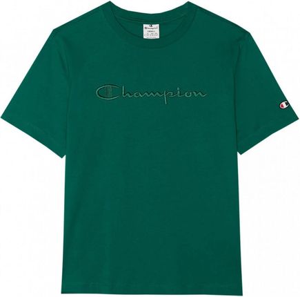 Damski t-shirt z nadrukiem Champion Legacy Crewneck T-shirt - zielony