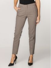 Zdjęcie Brązowe spodnie garniturowe w pepitkę - Kartuzy