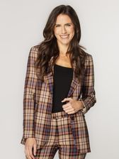 Zdjęcie Brązowa marynarka damska w kratkę - Wrocław