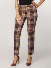 Zdjęcie Brązowe spodnie garniturowe w kratkę - Tychy