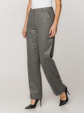 Zdjęcie Jasnoszare spodnie garniturowe w prążki - Radlin