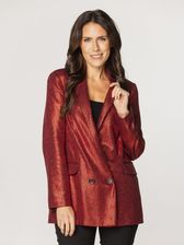 Zdjęcie Czerwona, dwurzędowa marynarka damska - Wasilków