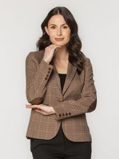 Zdjęcie Brązowa marynarka damska w pepitkę - Łapy
