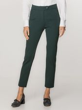 Zdjęcie Zielone spodnie garniturowe z dzianiny - Lędziny