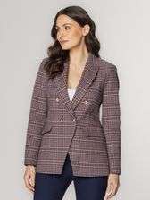 Zdjęcie Różowa dwurzędowa marynarka damska - Warta