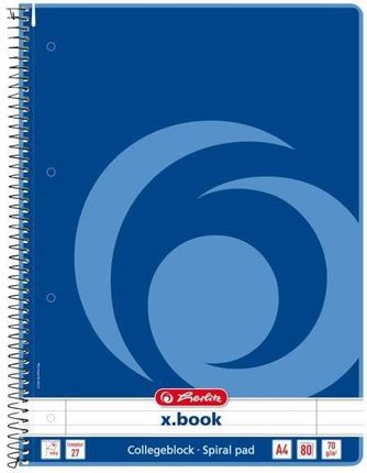 Herlitz Spiral Notebook Lin. 27 Blue A4 - Lined