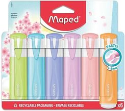 Zdjęcie Zakreślacz Classic New Pastel Mix 6szt. Maped - Łagów