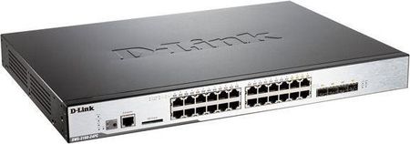D-Link 20 10/100/1000 Base-T port Unified Switch with 4 Combo 1000Base-T PoE/SFP ports (DWS-3160-24PC)