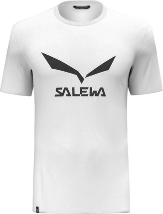Koszulka męska Salewa SOLIDLOGO DRY biała 00-0000027018_0010
