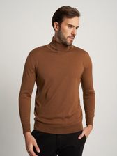 Zdjęcie Brązowy, wełniany golf męski - Bukowno