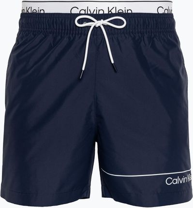 Szorty kąpielowe męskie Calvin Klein Medium Double WB signature navy | WYSYŁKA W 24H | 30 DNI NA ZWROT